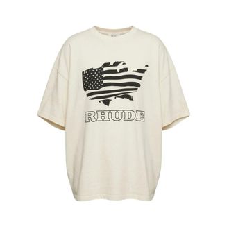 Rhude T-Shirts, male, Beige, Size: 2XL T-shirt Rhss26Tt08012 3161