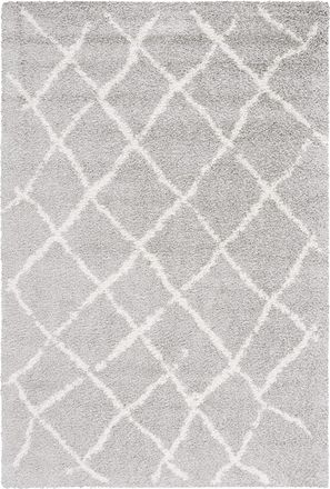 Safavieh Alfombra de polipropileno gris/beige, 122 x 183 cm
