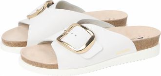 Mephisto Womens Hariana Cork Slide Sandal In White