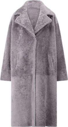 Arma Merinillo Alba Nappa Jas - Dames - Mantel - Grijs - M - Leer - Jassen