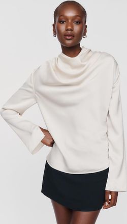 Wayf Draped Long-Sleeve Top