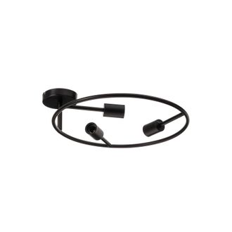 Lucande L&aacute;mpara De Techo linnard En Negro Metal - Lucande