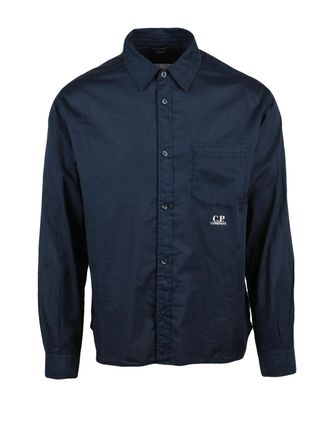 C.P. Company Midnight Blue Cotton Men Shirt