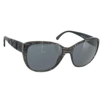 Chanel Pre-owned Accessories, female, Black, Size: ONE SIZE Pre-owned Vintage Sunglasses