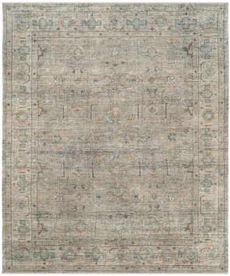 Safavieh Alfombra lana lino/verde azulado empolvado 122 x 183 cm