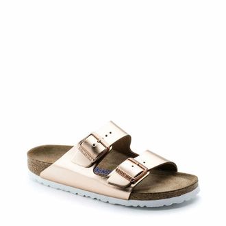 Birkenstock Sandalen Arizona Soft Footbed - Dames - Sandalen - Roze - 38 EU - Leer - Schoenen