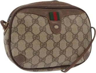Gucci Pre-owned Cross Body Bags, female, Beige, Size: ONE SIZE Pre-owned Plastic Cross Body Bag