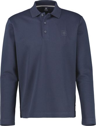 Lerros Langarmshirt LERROS Langarm-Poloshirt, sportiv und modisch, Herren, Gr. S, classic navy, 85% Baumwolle, 13% Polyester, 2% Elasthan, Shirts Langarmshir