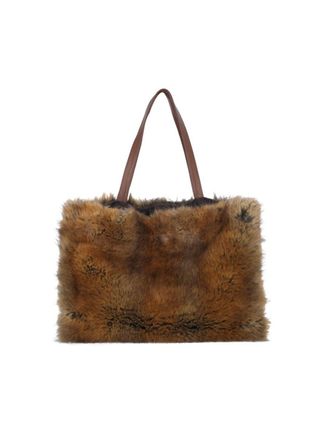 Niccol&ograve; Pasqualetti Faux Fur Tote Bag - Brown