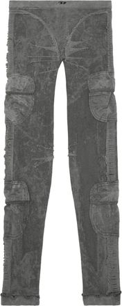 Diesel Awsb-Seema-Wt02 leggings - women - Elastane/Recycled Nylon - S - Grey