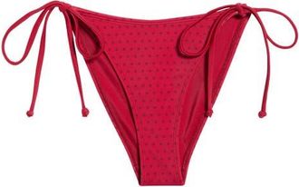 PacSun Leora Printed Side Tie Bikini Bottoms in Polka Dot at Nordstrom, Size X-Small