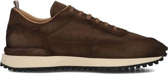 Officine Creative Schoenen, Heren, Bruin, 46 EU, Su&egrave;de, Bruine Su&egrave;de Lage Sneakers