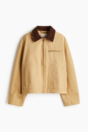 H&M Blouson mit Cordkragen - Beige