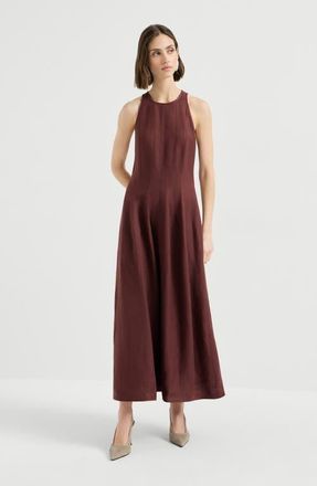 Brunello Cucinelli Fluid dress in Bordeaux at Nordstrom, Size Xx-Large Eu