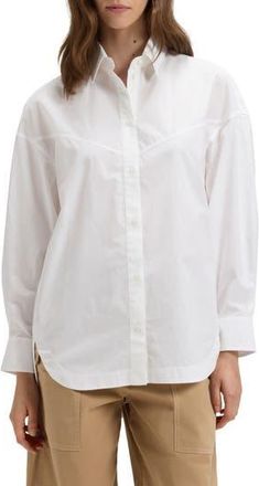 Boss Orange by Hugo Boss Bostaffa Cotton Button-Up Shirt in White at Nordstrom Rack, Size 18 (Similar To 14W)