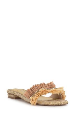 Jessica Simpson Danive Slide Sandal in Light Natural at Nordstrom, Size 7.5
