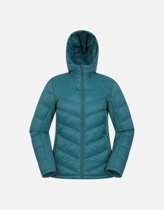 Mountain Warehouse Womens Mountain Warehouse Womens/Ladies Turbine Padded Soft Shell Jacket - Blue/Green - Size: 10