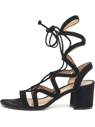 Gianvito Rossi Gladiator sandalen met blokhak - Zwart