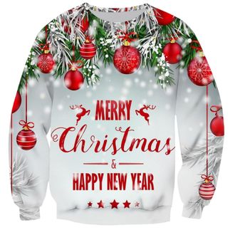 Generic Cotton Christmas Sweatshirt Mens Christmas Jumper Large Sizes Christmas Jumper Ugly with Christmas Motifs Casual Merry Christmas Sweater Casual Christ