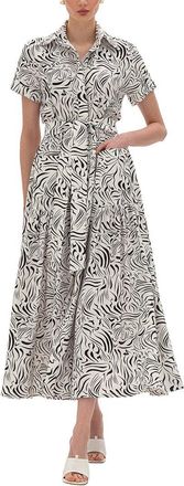 BGL Fashion Linen-Blend Midi Dress