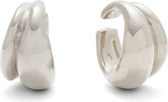LADY GREY Double Bubble Ear Cuffs in Silver at Nordstrom