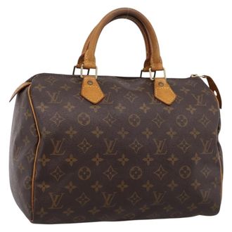 Louis Vuitton Speedy Monogram Canvas Brown Canvas Handbag (Pre-Owned)