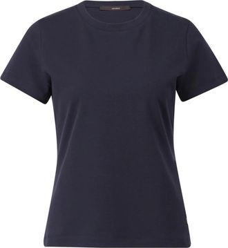 Windsor Katoenen T-shirt met klassieke stijl - Dames - T-shirts - Blauw - S - Katoen - Tops