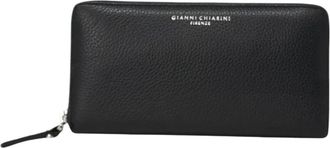 Gianni Chiarini Grain Large Wallet - Dames - Portefeuilles - Zwart - ONE Size - Leer - Accessoires