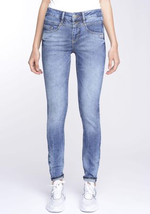 Gang Skinny-fit-Jeans »94MORA« mit 3-Knopf-Verschluss und Passe vorne