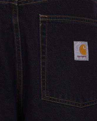 Carhartt Work in Progress Stone-Washed Denim Jeans - Black