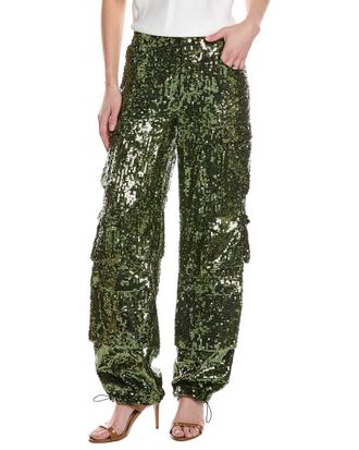Alice & Olivia Alice + Olivia Olympia Mr. Sequin Baggy Cargo Pant