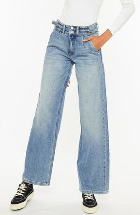 Kancan Promise High Rise Wide Leg Jeans in Medium Wash at Nordstrom, Size 29