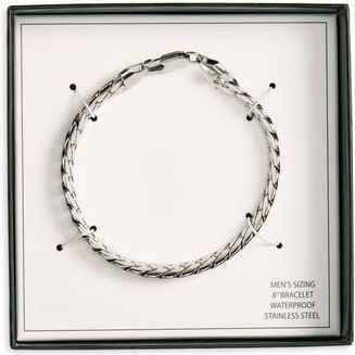 Nordstrom Rack Mens Cuban Chain Bracelet in Silver at Nordstrom Rack