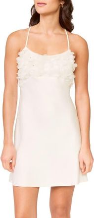 Rya Collection Haven 3D Organza Chemise in Ivory at Nordstrom, Size X-Small