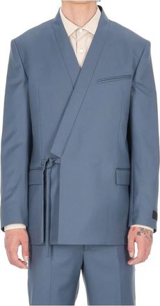 Kenzo Double-breasted tailored kimono jacket - male - Kenzo - Blazers - Blue - S - Suits