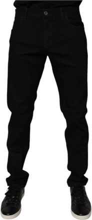Dolce & Gabbana Slim Fit Denim Jeans - Heren - Slim Fit Jeans - Zwart - L - Denim - Jeans
