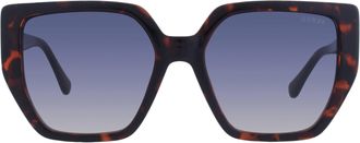 Guess Blue Gradient Butterfly Ladies Sunglasses GF6178 52W 54