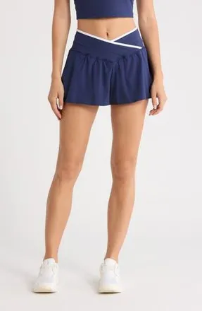 Yogalicious Woven Colby Crossover Shorts in Naval Blue at Nordstrom Rack, Size X-Large