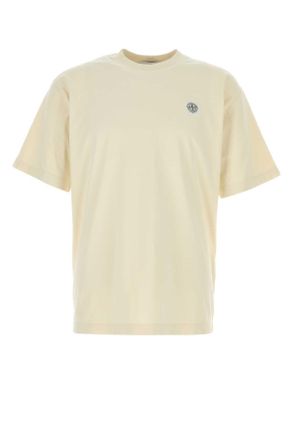 Stone Island Cream Cotton T Shirt
