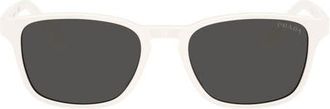 Prada 52mm Pillow Sunglasses in White /Dark Grey at Nordstrom