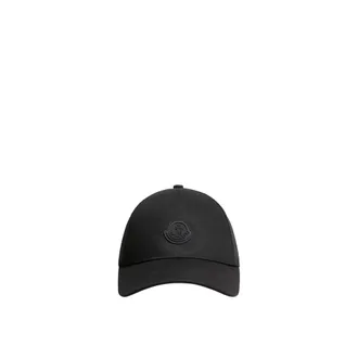 Moncler Moncler Cotton Gabardine Baseball Cap, Men, Black, Size: One Size