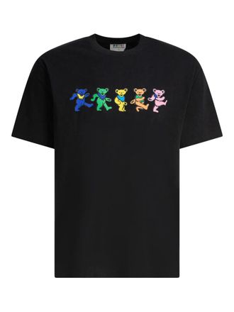 Thisisneverthat dancing bears-print cotton T-shirt - men - Cotton - M - Black