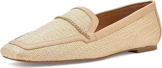 Andr&eacute; Assous Ariane Womens Flat Shoes Beige Raffia : 7.5 M