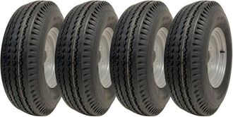 OEM Rueda De Remolque 5.00-10, Llanta Pcd 100 Mm 4 Capas Alta Velocidad Legal 355 Kg - Lote De 4