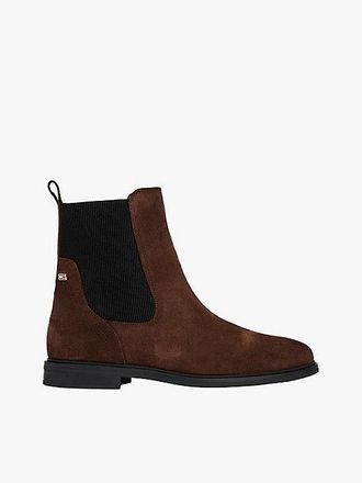 Tommy Hilfiger Suede Enamel Flag Chelsea Boots