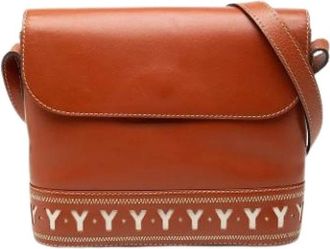 Saint Laurent Pre-owned Leren Schoudertas - Dames - Vintage Schoudertas - Bruin - ONE Size - Leer - Vintage