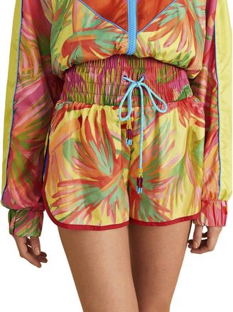 Farm Rio Farm Rio Painted Birds Lime Shorts