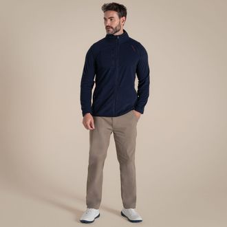 Craghoppers Heren Bromsgrove Nosilife Full Zip Golf Fleece Jacket (Blauwe Marine)