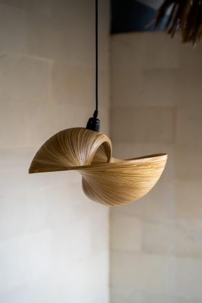 OEM L&aacute;mpara De Bamb&uacute; Elle L 50 Cm