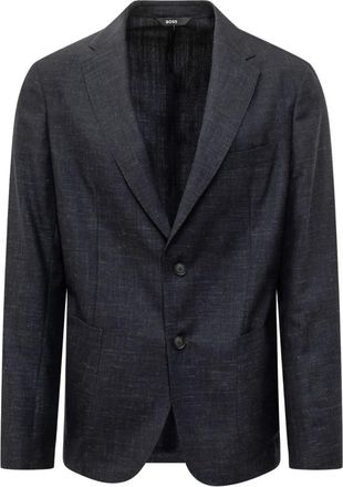 HUGO BOSS C-Hanry-263 Blazer - Heren - Jassen - Blauw - Maat: XL Zijde